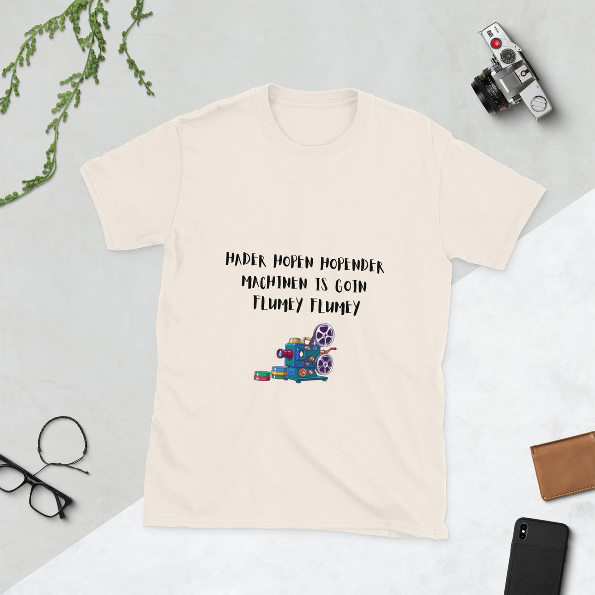Projectionist Booth retro Muppet Vision tribute t-shirt in Natural, front view