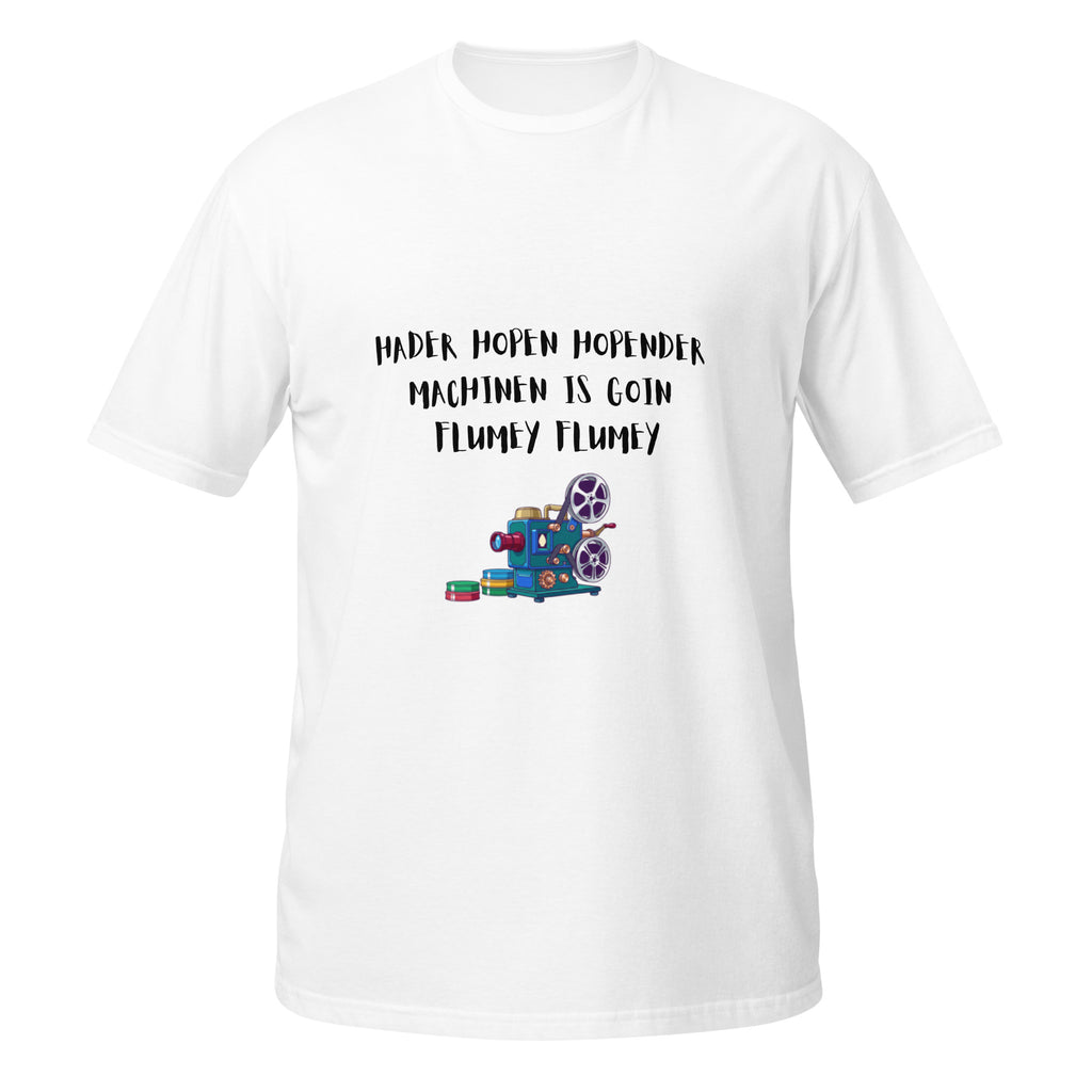 Projectionist Booth retro Muppet Vision tribute t-shirt in White, front view