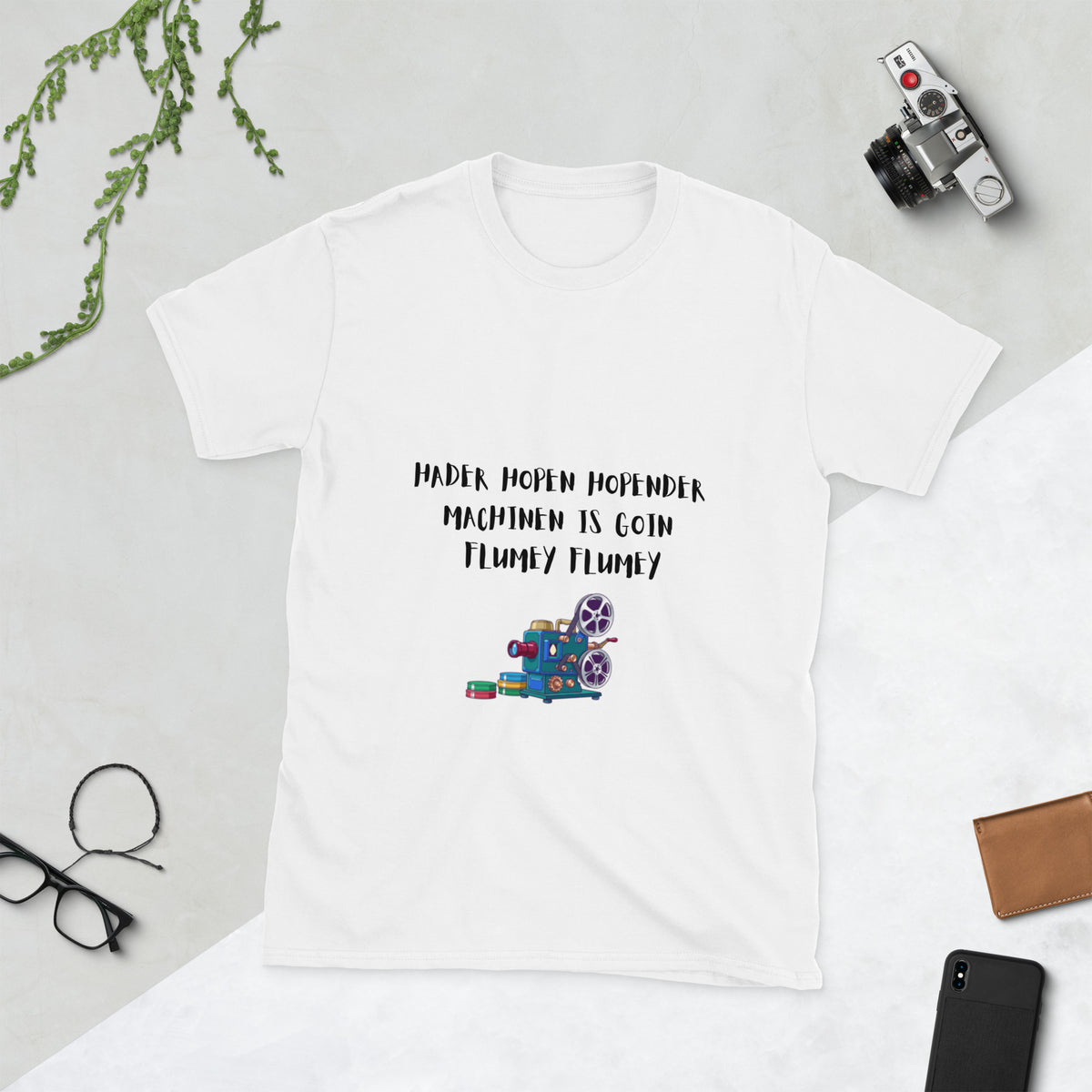 Projectionist Booth retro Muppet Vision tribute t-shirt in White, alternate front view